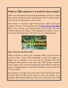 What is CBD, and how is it used for heart attack