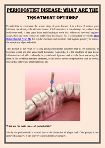 Periodontist Disease What are the Treatment Options