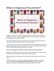 What is Indigenous Procurement?