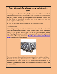 Know the main benefits of using stainless steel pipes