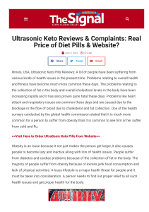 Ultrasonic Keto – Burn Extra Fat & Get Slim Body!