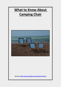 What to Know About Camping Chair
