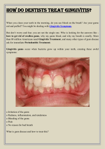 How do dentists treat gingivitis