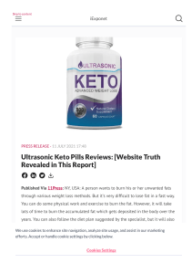 Ultrasonic Keto Weight Loss: Benefits, Ingredients, How To Buy?