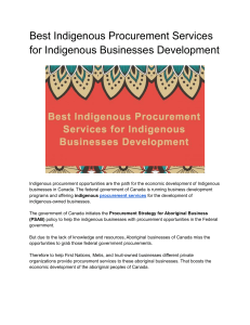 Top Indigenous Procurement Services