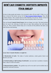 How Can Cosmetic Dentists Improve Your Smile