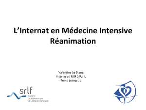 L’Internat en Médecine Intensive Réanimation(1) 2