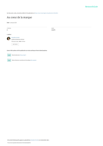 AU C&OElig;UR DE LA MARQUE