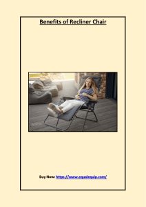 Benefits of Recliner Chair