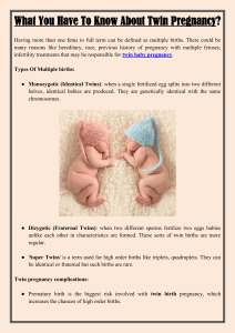 What You Have To Know About Twin Pregnancy