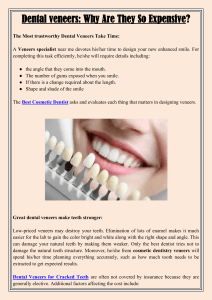 Dental veneers Why Are They So Expensive
