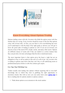Know Everything About Options Trading