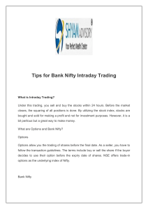 Tips for Bank Nifty Intraday Trading