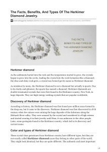 Herkimer Diamond One Of A Kind Jewelry