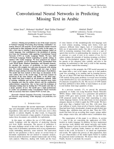 Paper 68-Convolutional Neural Networks in Predicting Missing Text