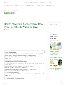 Health Flow Male Enhancement