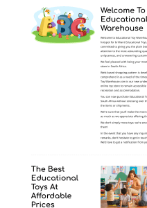 Best Educational Toys South Africa