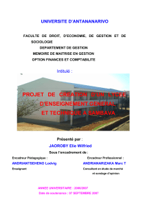 etude sue la creation d'un lyc&eacute;e moderne