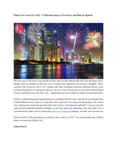 Dubai New Years Eve 2021 - Celebration places, Fireworks, and Dine-in Options (2)