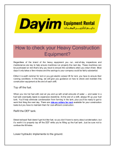 How to check your Heavy Construction Equipment?