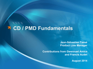 customer-presentation----cd-pmd-fundamentals-sept-2014