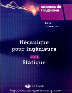 Mécanique pour Ingénieurs: Statique - Manuel d'Ingénierie