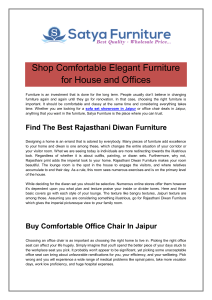 Shop Comfortable Elegant Furniture for House and Offices