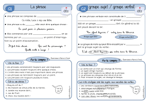 Exercices de grammaire française pour l'école élémentaire