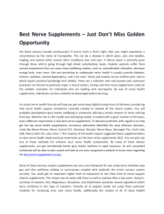 Best Nerve Supplements