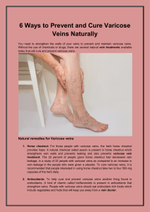 6 Ways to Prevent and Cure Varicose Veins Naturally
