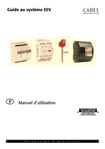 Guide d'utilisation du syst&egrave;me EEV : Installation et Sondes