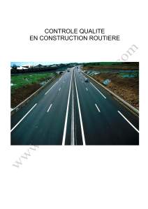 CONTROLE QUALITE EN CONSTRUCTION ROUTIERE
