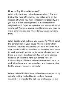 How to Buy House Numbers