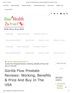 Gorilla Flow Prostate Reviews - Final Words & Where To Buy In USA?