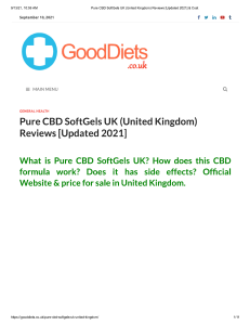  Pure CBD Softgels UK: What People Says?