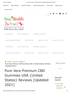  Pure Vera Premium CBD Gummies USA Introduction