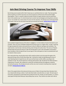 Join Best Driving Course To Improve Your Skills