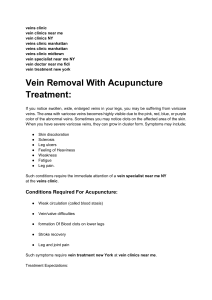 Vein Removal With Acupuncture Treatment