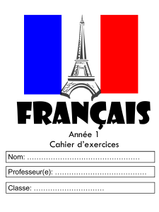 Y4 French Booklet(1)