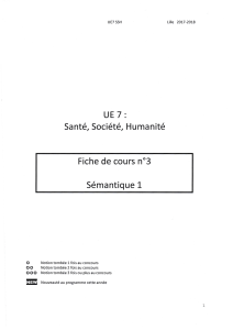 Fiche 3 - Sémantique 1