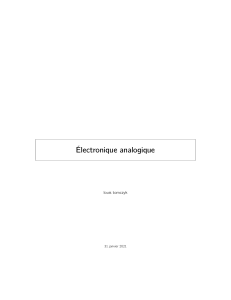 Electronique Analogique