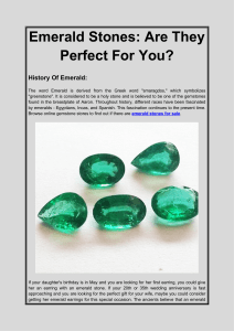 Emerald Stones Are They Perfect For You