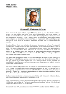 Biographie Mohammed Racim