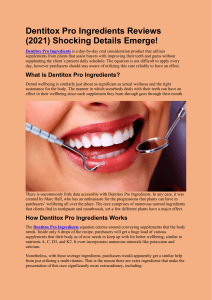 Dentitox Pro Ingredients Reviews: Does It Work? Critical Research Surfaces Teeth Formula!