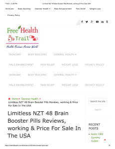Limitless NZT-48 Brain Support formula