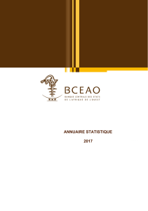 Annuaire statistique 2017 - BCEAO 0