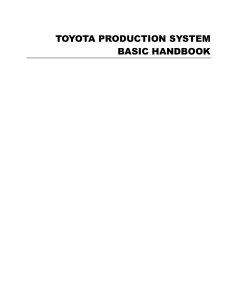 1.TOYOTA PRODUCTION SYSTEM Basic Handbook