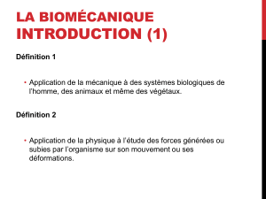 Biomécanique CM1 L1
