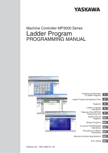 MP3000 series ladder programming manual