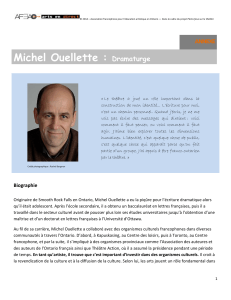 Biographie Michel Ouellette